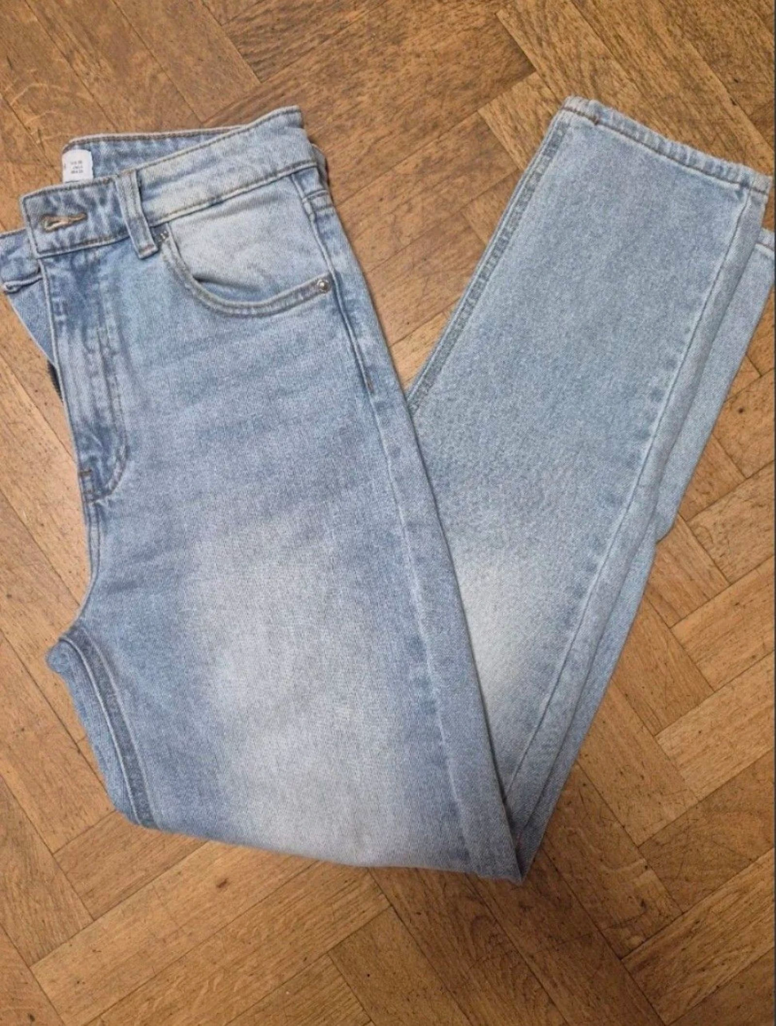 Vaqueros Pull&Bear azul claro rectos – Talla 36 – photo 2
